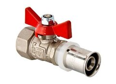 Кран шаровой пресс D16x1/2&quot; ВР баб. VALTEC