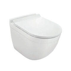 Унитаз подвесной Jaquar Solo, безободковый, сиденье и крышка slim