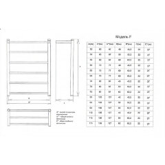Полотенцесушитель водяной ДВИН FJ 80/60 с полкой 1"-1/2" К3 полированный (4627152137185)