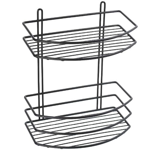 Полка корзина Fixsen двухэтажная, черный (FX-720B-2)