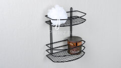 Полка корзина Fixsen двухэтажная, черный (FX-720B-2)