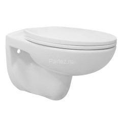 Унитаз подвесной Loranto Fredo 355х550х410 безободковый, с быстросъемным сиденьем микролифт (CS-WH80