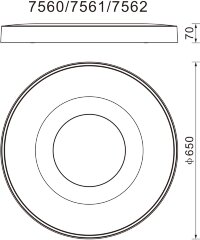 Потолочный светильник Mantra 7560
