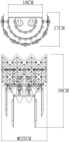 Бра Arte Lamp A1006AP-2CC