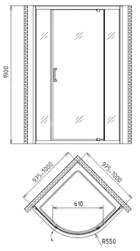 Душевой уголок Gemy Sunny Bay S28081