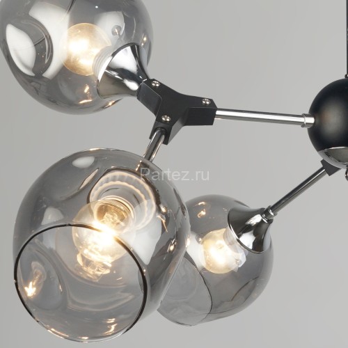 Потолочная люстра Reluce 04210-0.3-06 BK+CR