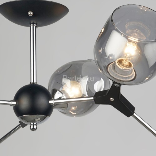 Потолочная люстра Reluce 04210-0.3-06 BK+CR