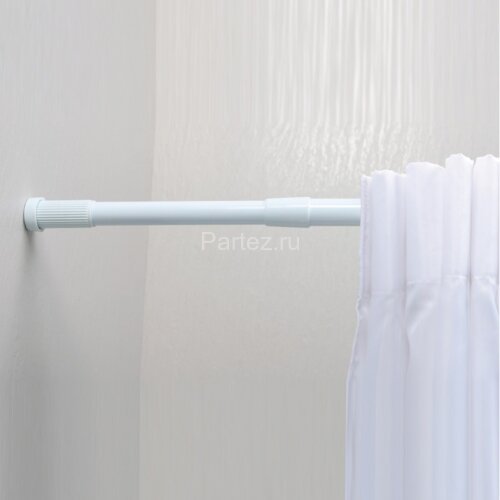 Карниз для ванной Fixsen раздвижной 140-260 см, алюминий, белый (FX-51-013)