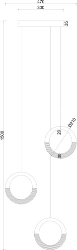 Подвесная люстра Arte Lamp A7777SP-3GO
