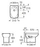 Roca DAMA SENSO Биде напольное, 570 мм