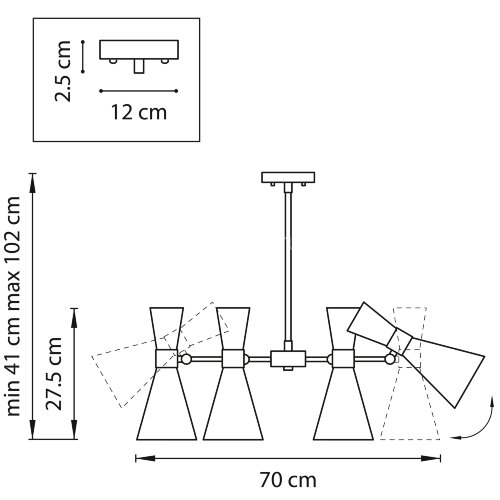 Потолочная люстра Lightstar 816067