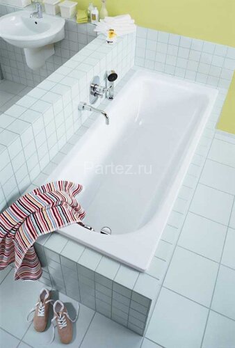 Ванна стальная Kaldewei SANIFORM PLUS 1700х730х410, Easy clean, alpine white, без ножек