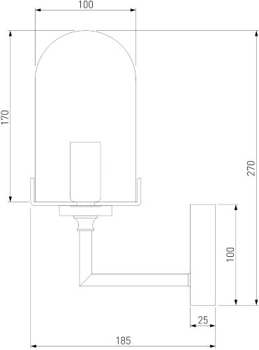 Бра Eurosvet 60156/1 хром