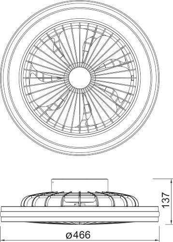 Потолочная люстра Mantra 8291