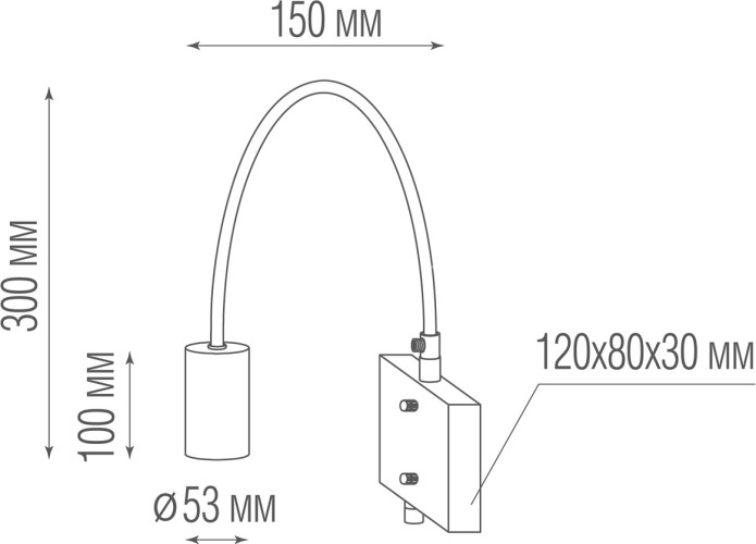 Бра Donolux W111018/1Brass