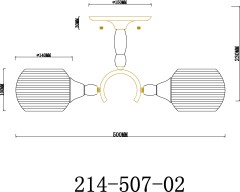 Потолочная люстра Velante 214-507-02