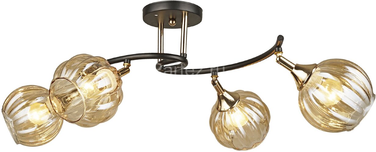 Потолочная люстра Reluce 04236-0.3-04 BK+FGD