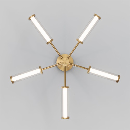 Потолочная люстра Eurosvet 50386/5 LED латунь