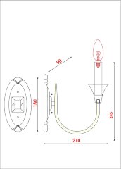 Бра Arte Lamp A4094AP-1WH