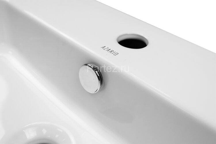 Раковина накладная Azario 485х410х125 прямоугольная, белый глянец (AZ-2258)