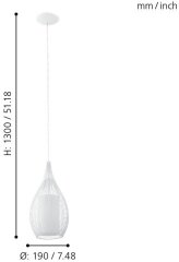 Подвесной светильник Eglo 92251