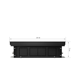 Конвектор внутрипольный Royal Thermo ATRIUM-75/250/2400-DG-U-BL