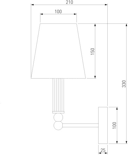 Бра Eurosvet 60145/1 хром