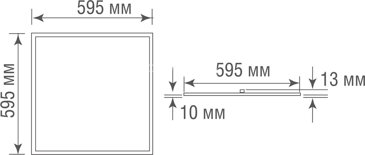 Светодиодная панель Donolux DL18013WW3YG IP65