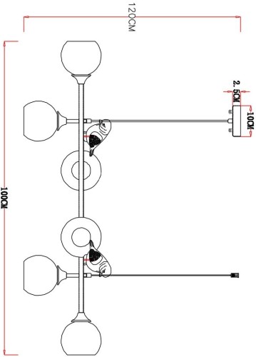 Подвесной светильник Arte Lamp A2150SP-6WG