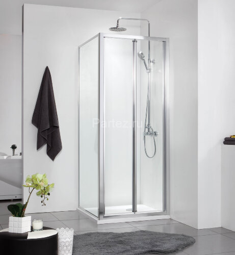 Душевое ограждение Azario TORONTO 800х800х1900, без поддона, прозрачное стекло 5 мм, цвет профиля серебро (AZ-NAA1432B)