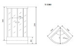 Timo Standart T-6600 Silver  душевая кабина (100*100*220), шт