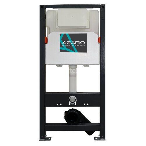 Сет AZARIO NEW Инсталляция для подвесного унитаза 3/6л + Подвесной унитаз NOVA безободковый, с быстр