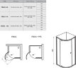 Душевое ограждение Ravak Pivot PSKK3-90 профиль белый, стекло прозрачное