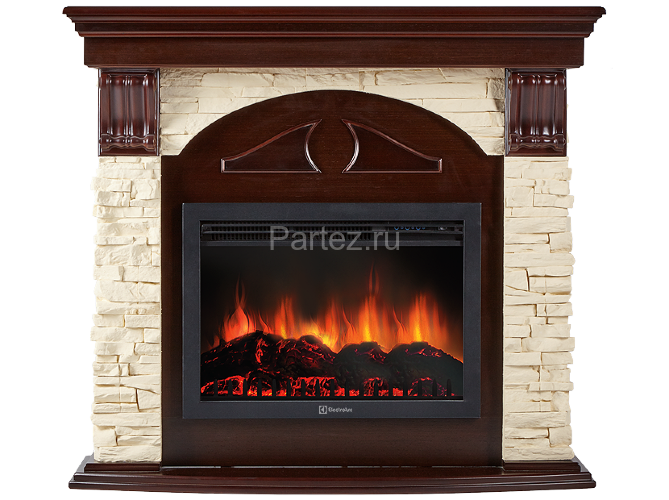 Портал угловой Electrolux Torre 30 U слоновая кость/темный дуб