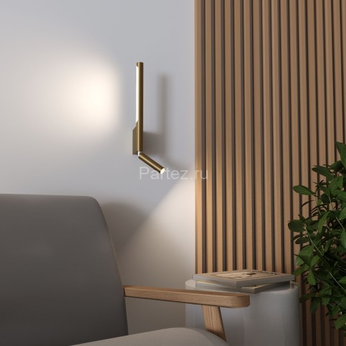 Настенный светильник Elektrostandard 40111/LED латунь