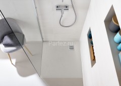 Душевой поддон Roca TERRAN 900x900 с сифоном и решеткой, белый (AP10338438401100)