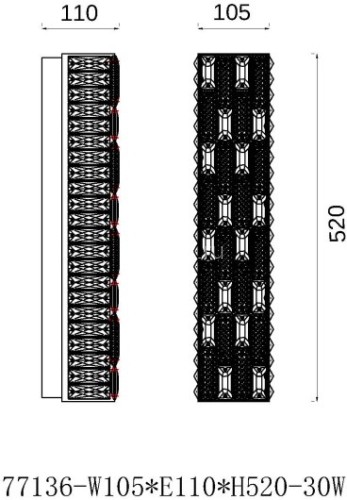 Настенный светильник Fluorite FL1052-3W