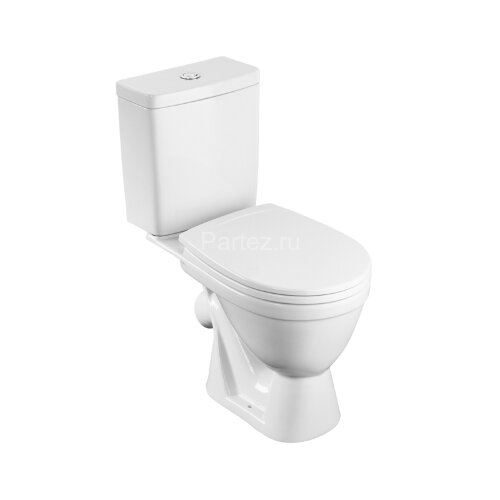 Унитаз-компакт Santek Уно эконом полипропилен, пластиковый крепеж, softclose (1.WH50.1.613)