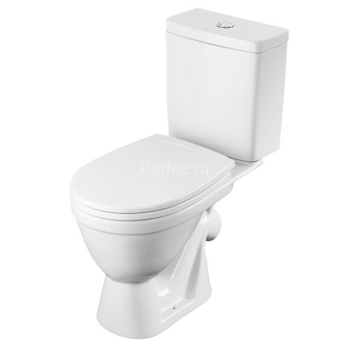 Унитаз-компакт Santek Уно эконом полипропилен, пластиковый крепеж, softclose (1.WH50.1.613)