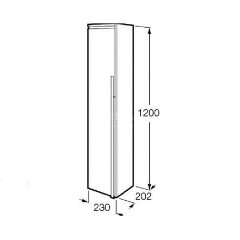 Шкаф-колонна Roca ANETO, левая, белая