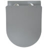 Унитаз подвесной Azario Grado 370х490х370 безободковый, с быстросъемныйм сидением микролифт, серый м