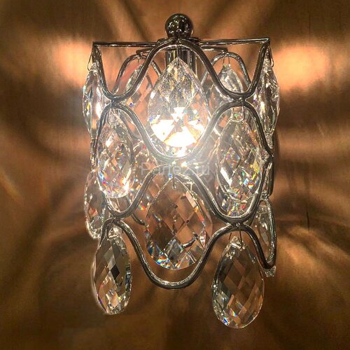 Бра Illuminati MB103910-1A chrome/clear