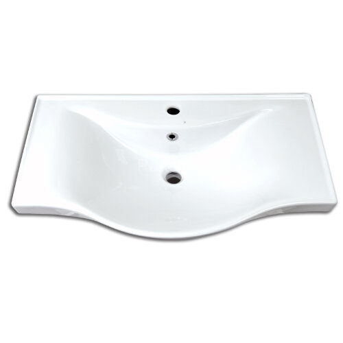 Раковина накладная Lapino BASIC 75 (75X45X17,5), белая