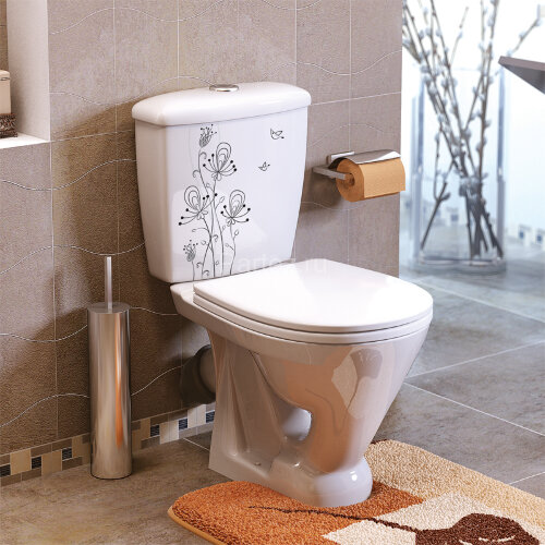 Унитаз-компакт Радуга Стандарт, тарельчатый, с сиденьем, белый (41901130032)