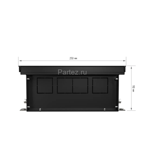 Конвектор внутрипольный Royal Thermo ATRIUM-110/250/3000-DG-U-BL