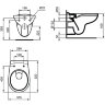 Комплект Ideal Standard Eurovit система инсталляции + унитаз с крышкой-сиденьем (RE881202)