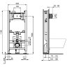 Комплект Ideal Standard Eurovit система инсталляции + унитаз с крышкой-сиденьем (RE881202)