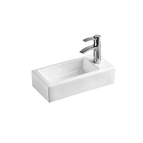 Раковина-чаша Azario 370х185х90 накладная, угловая, подвесная, прямоугольная, белый глянец (AZ-5092R