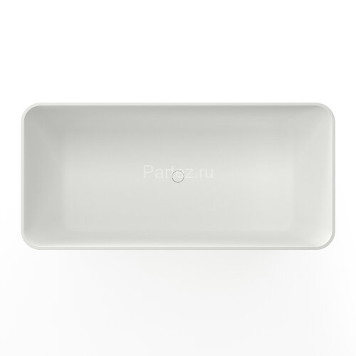 Ванна из искусственного камня Azario ESMONT 1700х780х530 свободностоящая белая матовая, с белым мато