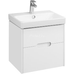 Тумба под раковину Aquaton Оливия 55 подвесная, цвет белый матовый (1A254201OL010)